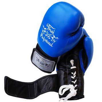 Боксерские перчатки Thai Professional BG5VL Синие 10oz