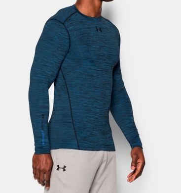 Компрессионная футболка Under Armour ColdGear Armour Twist Crew Long Sleeve, Темно-синий, S