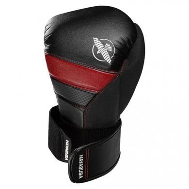 Боксерские перчатки Hayabusa T3 Boxing Gloves Black Red, 10 oz