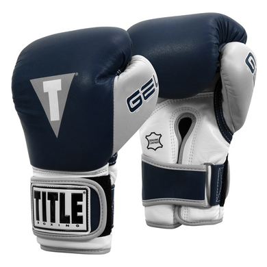 Снарядные перчатки Title Boxing Gel World V2T Bag Gloves Navy Grey White, M