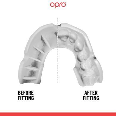Детская капа OPRO Bronze Level White Mouthguard Youth, Белый