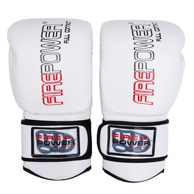 Боксерские перчатки Firepower FPBG4 Белые, 16oz, 16oz