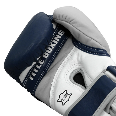 Снарядные перчатки Title Boxing Gel World V2T Bag Gloves Navy Grey White, M