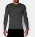 Компрессионная футболка Under Armour ColdGear&reg; Compression Crew Long Sleeve Carbon, Сірий, S
