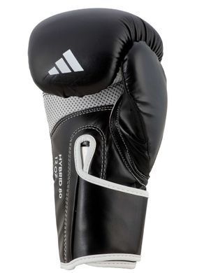 Боксерські рукавички Adidas "Hybrid 80" | чорно/білий | ADIH80