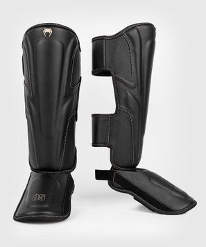Защита ног Venum Impact Evo Shinguards - Black Beige, M
