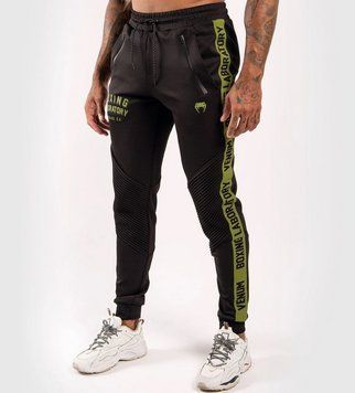 Спортивні штани Venum Boxing Lab Black Green, Чорний, XS