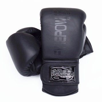 Боксерські рукавички Firepower FPBG4 Чорні матові 10oz