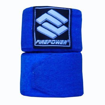 Бинты боксерские хлопковые FirePower FPHW6 Синие 4,5м
