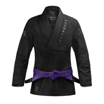 Жіноче кімоно для бразильського джиу-джитсу Hayabusa Core Ultra-Light (Штани Twill) Чорне F1