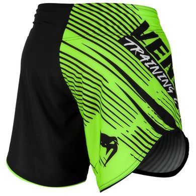 Шорты для MMA Venum Training Camp Fightshorts Black Neo Yellow, Черный-Лаймовый, XS