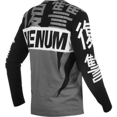 Лонгслив Venum Revenge T-Shirt Grey Black, XL