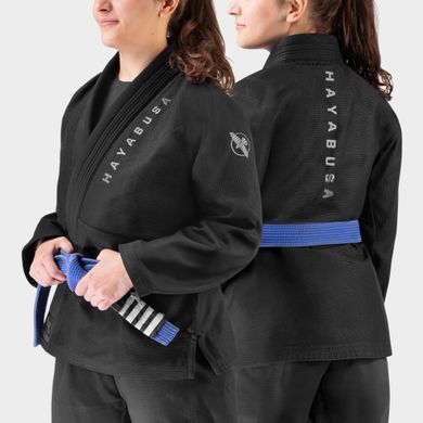 Жіноче кімоно для бразильського джиу-джитсу Hayabusa Core Ultra-Light (Штани Twill) Чорне F1