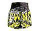 Шорти для тайського боксу Twins TBS-Graffiti Yellow Black, S