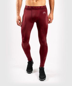 Компрессионные штаны Venum G-Fit Spats Burgundy, Красный, XXL