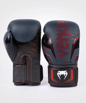 Боксерские перчатки Venum Elite Evo Boxing Gloves - Navy Black Red, 12 oz