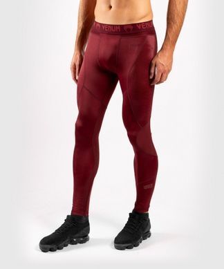 Компрессионные штаны Venum G-Fit Spats Burgundy, Красный, XXL