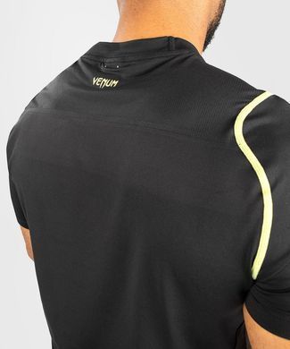 Тренировочная футболка Venum Fusion 2.0 Men Dry Tech T-Shirt Black Yellow, XXL