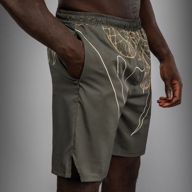 Тренувальні шорти Venum Serpenti Training Shorts Khaki Bronze Ivory, Хакі, XS