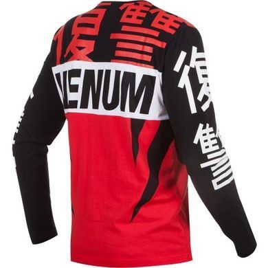 Лонгслив Venum Revenge T-Shirt Red Black, Красный, XXL