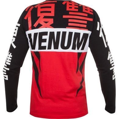 Лонгслив Venum Revenge T-Shirt Red Black, Красный, XXL