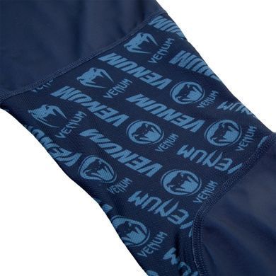 Компрессионные штаны Venum Logos Tights Navy Blue White, Темно-синий, S