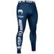 Компрессионные штаны Venum Logos Tights Navy Blue White, Темно-синий, S