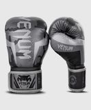 Боксерские перчатки Venum Elite Black Dark Camo, 8 oz
