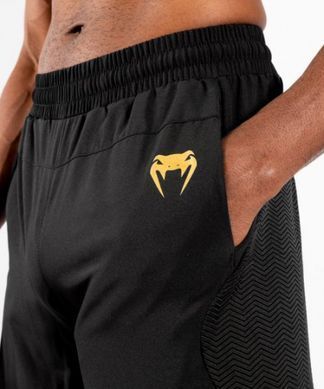 Спортивные шорты Venum G-Fit Training Shorts Black Gold, Черный, XS