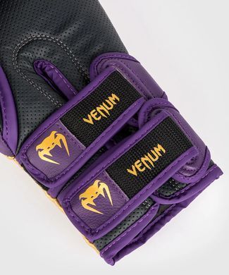 Боксёрские перчатки Venum Reverso Boxing Gloves - Dark Purple/Gold, 12 oz