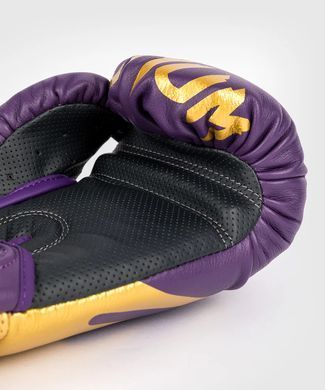 Боксёрские перчатки Venum Reverso Boxing Gloves - Dark Purple/Gold, 12 oz