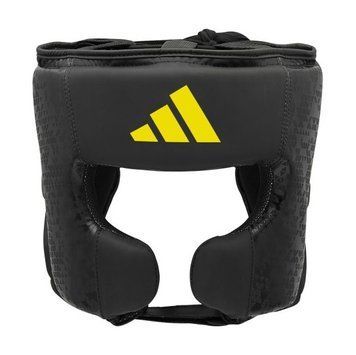 Боксерський шолом ADIDAS X ANDERSON SILVA 50 | чорно/жовтий | ADIAS50HG