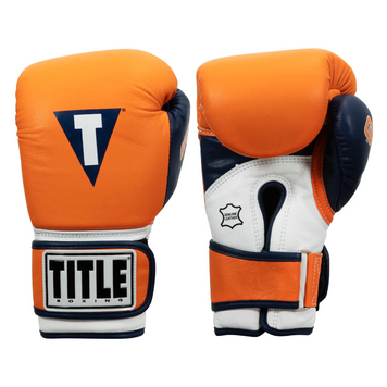 Снарядні рукавиці Title Boxing Gel World V2T Bag Gloves Orange Navy, M