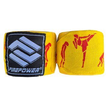 Бинты боксерские эластичные FirePower FPHW7 Fighter Yelow