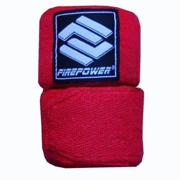 Бинты боксерские хлопковые FirePower FPHW6 Красные 4,5м