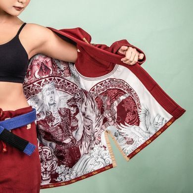 Жіноче кімоно Fairtex BJJ4 Gi Sida Burgundy, Коричневий, A3