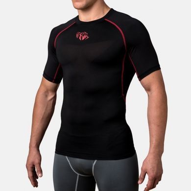 Компрессионная футболка Peresvit Air Motion Compression T-shirt Black Red, Черный-Красный, L