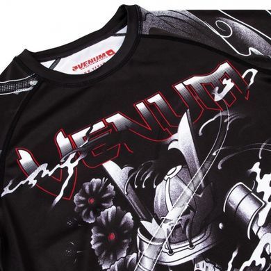 Рашгард Venum Samurai Skull Rashguard Short Sleeves Black, Чорний, S