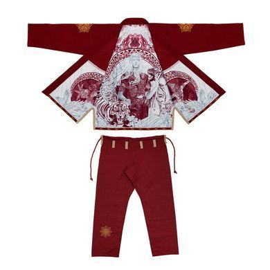 Жіноче кімоно Fairtex BJJ4 Gi Sida Burgundy, Коричневий, A3