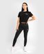 Жіночі легінси Venum Monogram 7/8 Leggings Black Pink Gold, Чорний, S