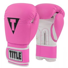 Боксерские перчатки TITLE Boxing PRO STYLE Leather Training 3.0 Розовые, 10oz, 10oz