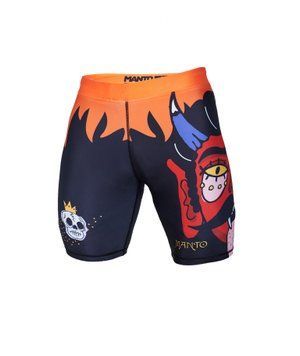 Компрессионные шорты MANTO Fight Shorts VT Diablo Black, Темно-синий, S