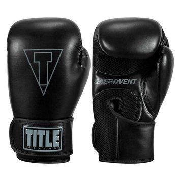Боксерські рукавички TITLE Boxing Vegan Fitness Bag Чорні 12oz