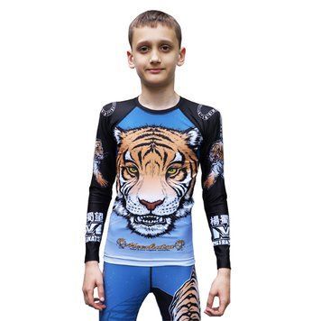 Детский рашгард с длинным рукавом MEERKATSU Repliсa Kids Tiger YM