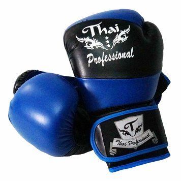 Боксерські рукавички Thai Professional BG7 Сині з чорним 10oz