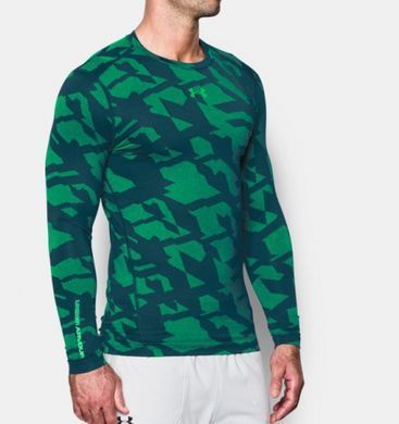 Компресійна футболка Under Armour ColdGear Jacquard Compression Crew Nova Teal, S