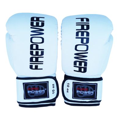 Боксерські рукавички Firepower FPBGA11 Білі, 8oz, 8oz