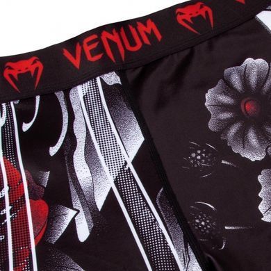 Компресійні штани Venum Samurai Skull Spats Black, Чорний, XL