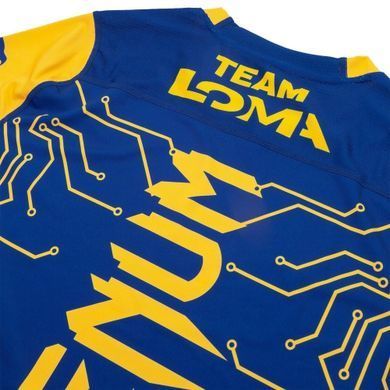 Футболка Venum Loma Fight Dry Tech T-shirt Blue Yellow, M
