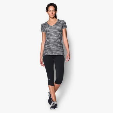 Женская футболка Under Armour Mesh Printed V-Neck White, S